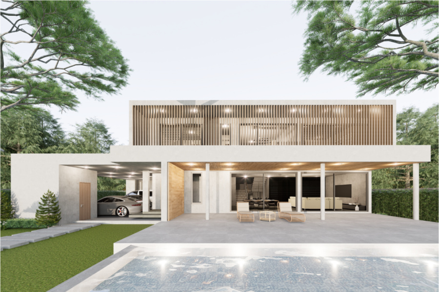 K.Chaiwat Private House | รับสร้างบ้าน กรุงเทพ Wide House