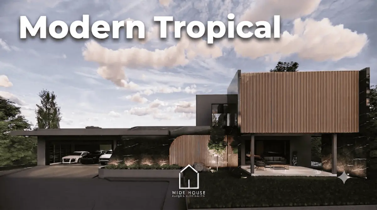  บ้านสไตล์ Modern Tropical  ผสานความทันสมัยให้เข้ากับสภาพอากาศเมืองร้อน