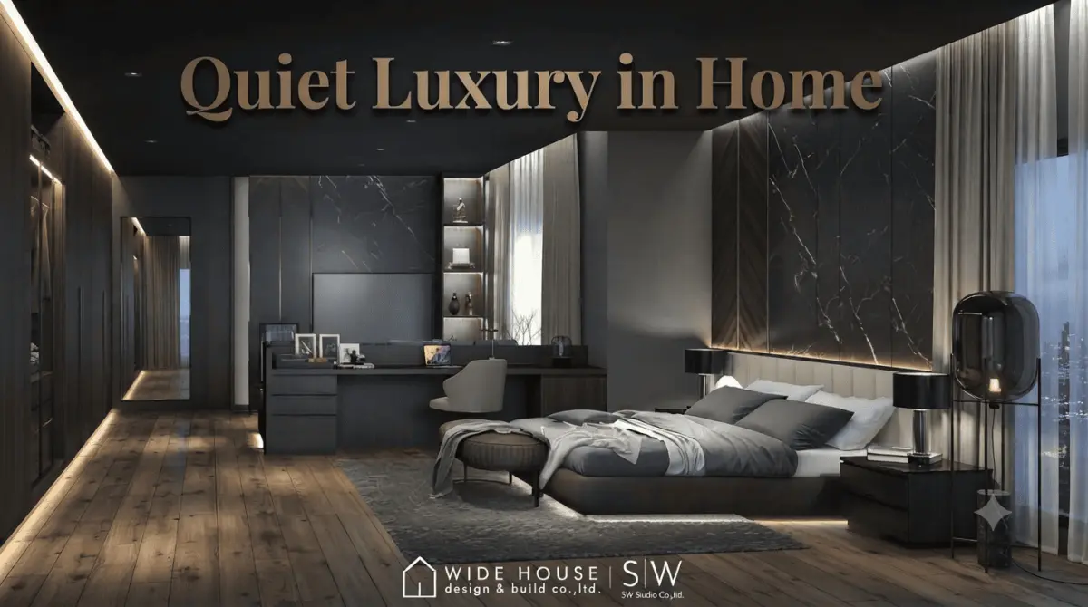 Quiet Luxury in Home การแต่งบ้านที่เน้นความหรูหราแบบเรียบง่าย ละความประณีตในรายละเอียดที่สัมผัสได้จริง