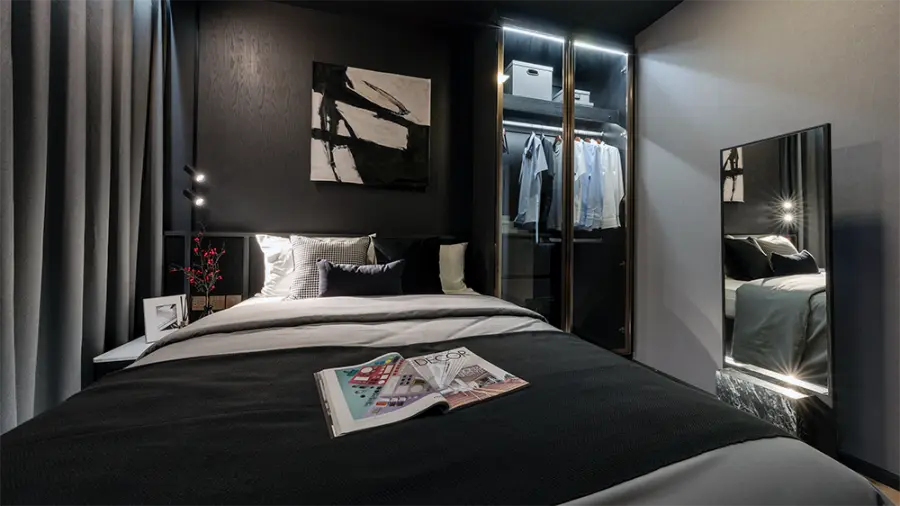 Dark & Moody Bedroom แต่งห้องนอนสีเข้มโทนมืดอย่างไรให้ดูแพงและไม่น่ากลัว